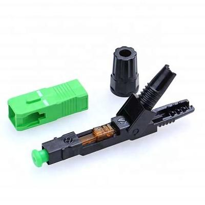 China Pre-polished SC APC optical quick connector for sale