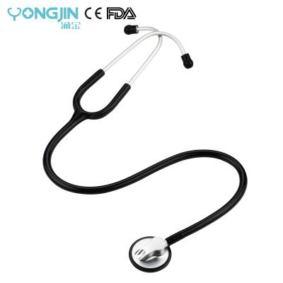 China Pulse / Heart Sounds YJ S3214-BK Medical Nickel Plated Zinc Alloy Single Head Stethoscope for sale