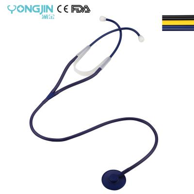 China S5314-BU Colored Pulse Heart Sounds YJ Medical Diagnostic Blue / Disposable All Plastic Stethoscope for sale