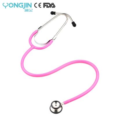 China Pulse/Dual Head Heart Sounds YJ S1102-BK Medical Diagnosis Children's Stainless Steel Stethoscope for sale