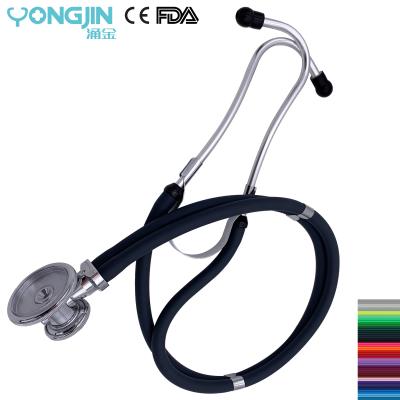 China Pulse Heart/Lung Sounds/Murmur Gastrointestinal Colorful Medical Diagnosis Sprague Rappaport Dual Tube Peristalsis Private Clinic Stethoscope YJ S2224-DSGY for sale