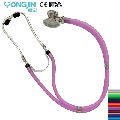 China Pulse Heart / Lung Sounds / Murmurs Gastrointestinal Peristalsis YJ S2224-FPL Used Sprague Rappaport Dual Tube Colorful Medical Stethoscope Wholesale for sale