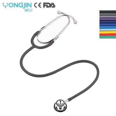 China Pulse Heart Sounds YJ S4102-DGY Visual Colorful Medical Children's Aluminum Head Stethoscope / Dual Head Stethoscope for sale