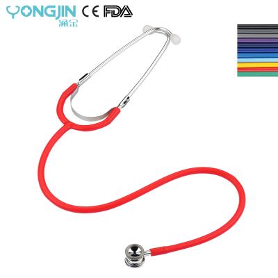 China Colorful Pulse Heart Sounds YJ S3303-RD Diagnosis Medical Baby Zinc Alloy Stethoscope / Dual Head Stethoscope for sale