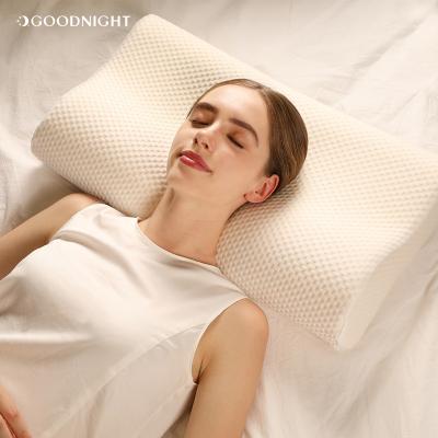 China Home Sleep Pillow GOOD NIGHT Therapy Bed Embroidery Kit Firmness Height Adjustable Memory Bamboo Foam Pillow for Hilton for sale