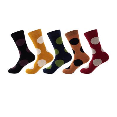 China Breathable Breathable Socks Dots Women Crew Socks Japanese Style Fashion Breathable Soft Female Cotton Cute Long for sale