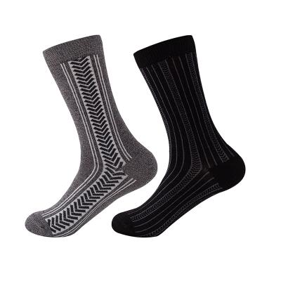 China Custom Organic Bamboo Antibacterial Fiber Ankle Crew Socks For Men Business Dress Black White Gray Socks for sale