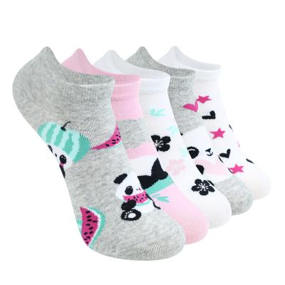 China Yiheng Breathable Cute And Funny Panda Design Socks Soft Novelty Breathable Low Cut Non-slip No Show Socks for sale