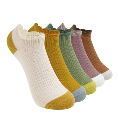 China Yiheng Breathable Breathable Colorful Custom Socks Anti-Slip Knitted Socks Women No Show Socks for sale