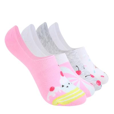 China Yiheng Breathable Breathable Women Fashion Cute Women's Flats Footie Socks for sale