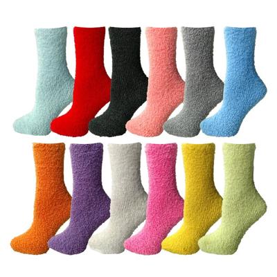 China Women Thickened Fuzzy Tube QUICK DRY Terry Cozy Fuzzy Socks Winter Autumn Socks for sale