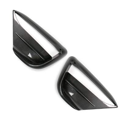 China Business/Luxury Fog Light Trim Eyebrow Cover For 2022 Tesla Model Y Front Spoiler Fog Light Trim Exterior Frame Decoration Accessories for sale