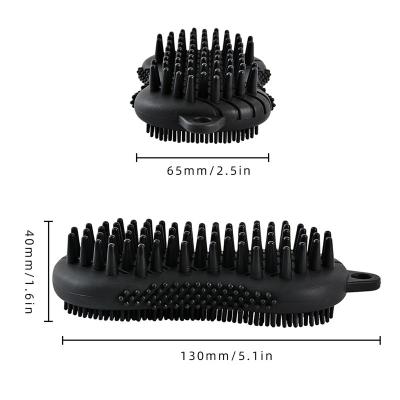 China All Natural Silicon Hair Scalp Massager Silicone Shampoo Brush for sale