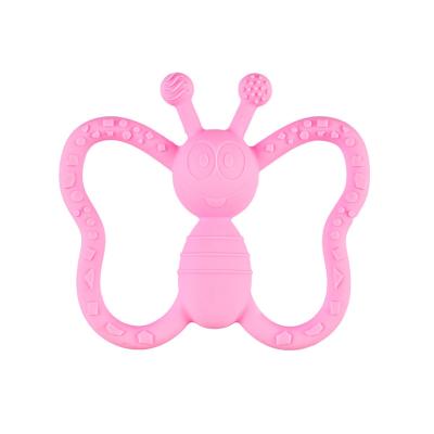 China 2021 Eco-Friendly Customized Sizes And Shapes Eco-Friendly And Healthy Silicone Baby Food Grade Silicone Teether Safe Teether Toy for sale