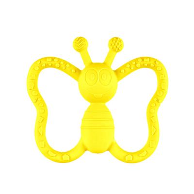 China Eco-Friendly Best Quality Customized Sizes And Shapes Eco-Friendly And Healthy Babies Easily Gum Pain Silicone Baby Teether for sale