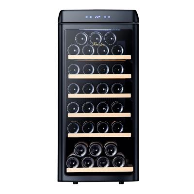 China Wholesale Sensitive Single Zone Compressor Wine Cellar Furniture Smart Wireless Charging Touch Screen Wine Cooler for sale