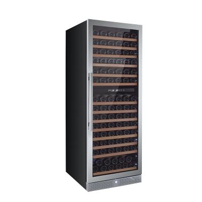 China Hotel Factory Supply Wine Fridge Wine Cellar Manufacture Wine Cooler One Double Zone Refrigerator for sale