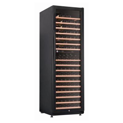 China Hotel 510L 187 Bottles Factory Supply Wine Cooler Stainless Steel Wine Cooler Zone Wine Cooler Refrigerator One Double for sale