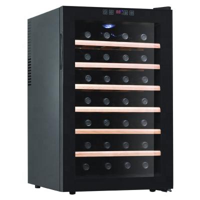 China Electronic Single Bottle Cooler Hotel Semiconductor Electric Refrigerator Wine Cooler Electric Cigar Cabinet for sale