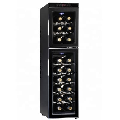 China Hotel Large Capacity Electric Wine Cooler Stainless Steel Wine Fridge Wine Cabinet for sale