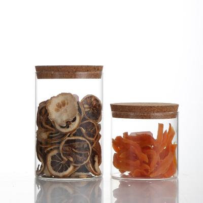 China Wholesale Cheap Wholesale Storage Jar Borosilicate Glass Cookie Nuts Storage Jar Glass Spice Jar for sale