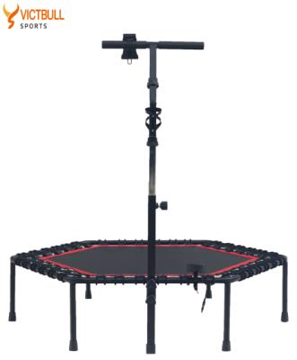 China With Counter Electronic And Lightweight Gym 45/48inch Adult Mini Trampoline With Square Handle And Counter Fitness Electronic Trampoline For Exercise for sale