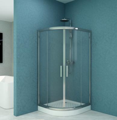 China Modern Wholesale Aluminum Alloy Material 6mm Foshan Area Shower Room / Silver Framed Whole Glass Shower Enclosure for sale