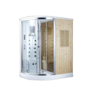 China Modern Wholesale Steam Shower Sauna Combination Dry Sauna Room for sale