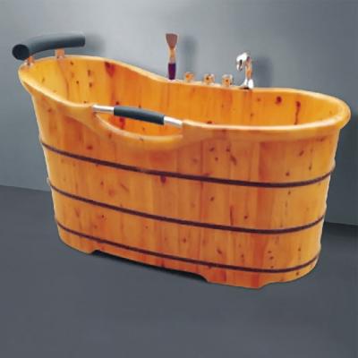 China Eco-friendly modern colorful portable personal bathtub made of solid wood for sale