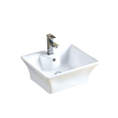 China Factory Countertop Modern Supplier Square White Bathroom Deep Basins for sale