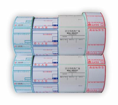 China Rolls can be shop customized good quality printed brand print price tag heat sensitive adhesive tape for sale