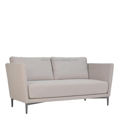 China Modern Garden Sofa Sets Furniture With Com Fabric Upholstered Customize Aluminum Frame With Crown Seat And Back Cushion Outdoor Sofa for sale