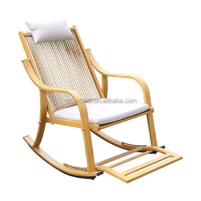 China Modern Outdoor Garden Comfort Folding Weightless Recliner Foot Massage Chair Manual Rocking Chair for sale