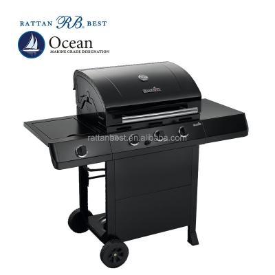 China Easily Cleaned Portable Infrared Grill Gas BBQ Cart for sale