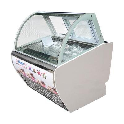 China Single-temperature Showcase Counter Fridge Cake Ice Cream Display Freezer For Sale for sale