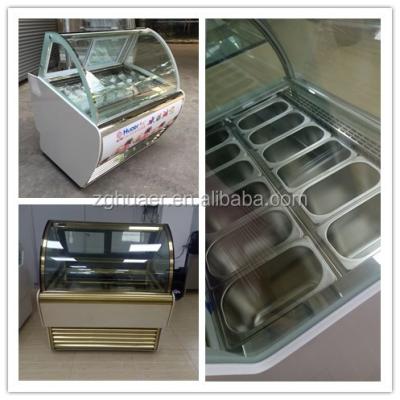 China Single-temperature gelato ice cream popsicle display freezer showcase/blast freezer for ice cream/display freezer for supermarket for sale