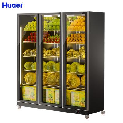 China Single-temperature Vertical Showcase Refrigerator Display Fridge Glass Fruit for sale