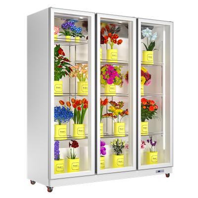 China Single-Temperature Fresh Flower Fridge Display Cooler Refrigerated Showcase For Flower for sale