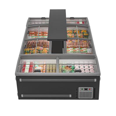 China Single-Temperature Supermarket Ice Cream Island Cabinet Freezer Supermarket for sale