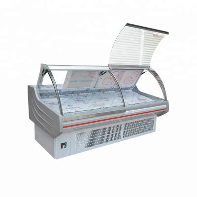 China Single-temperature Deli Commercial Display Refrigerator Fish Chiller Showcase for sale