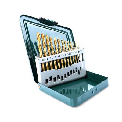 China For Factory Hard Wholesaler High Quality DIN338 13PCS HSS Stainless Steel and Metal Case Twist Drill Bits Set for Metal and Stainless Steel Drilling for sale