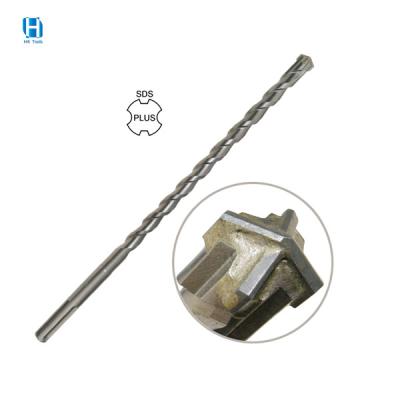 China Hot Selling Masonry Drilling China Supplier Concrete Hammer Cross Tip 4 Cutters 4 Flutes SDS Plus Drill Bit for sale