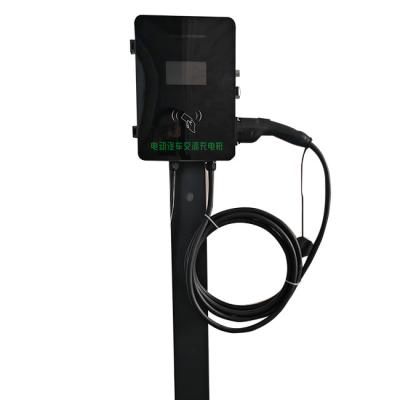 China GB/T AC Charging Plug Wallbox OCPP 22KW 11KW Type 2 Smart 32 Amp EV Charging Station for sale