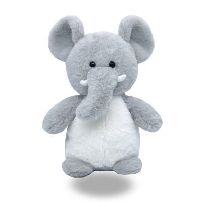 China Custom Promotional Gray Color Elephant Plush Soft Toy Wholesale Cute Fun 8 Inches For Kids for sale