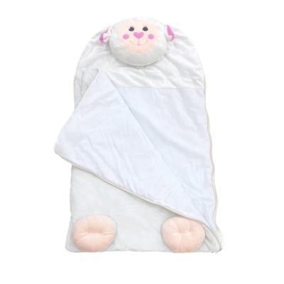 China Cute Fun Customized Cute Designer White Color Plush Animal Lamb Toy Sleeping Bag Nappers For Kids for sale