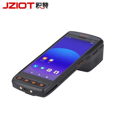 China JZIOT SDK Equipped Wireless Portable Laser 1D 2D Handheld Android NFC Barcode PDA Scanner With Printer for sale