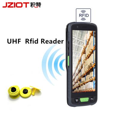 China 5.5 inch PDA JZIOT V9000P Handheld Terminal Device Met Android 9.0 RFID NFC 13.56MHZ Multimodal Terminal Te koop