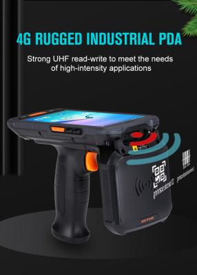 China Factory price Rugged PDA barcode scanner pistol grip handheld RFID pda mobile 4G android PDA with UHF RFID reader V9000S for sale