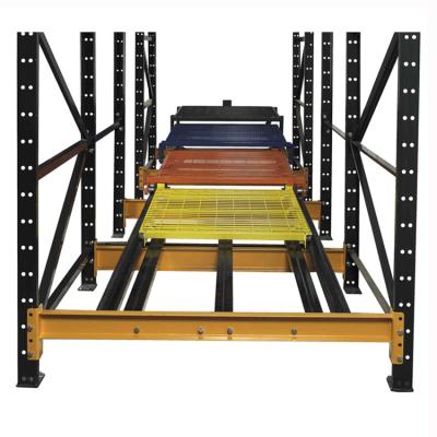 China Adjustable Heavy Duty Warehouse Push Back Pallet Racking 1-3T for sale