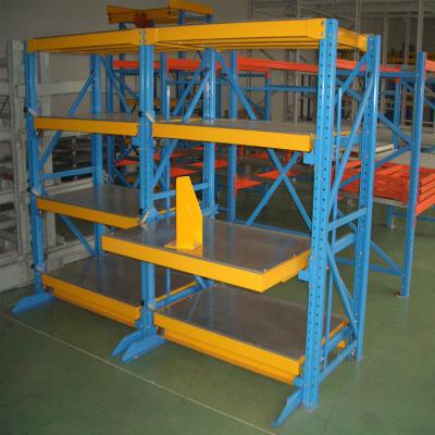 China Corrosion Protection Warehouse Movable Sliding Gravity Storage Pallet Racking for sale